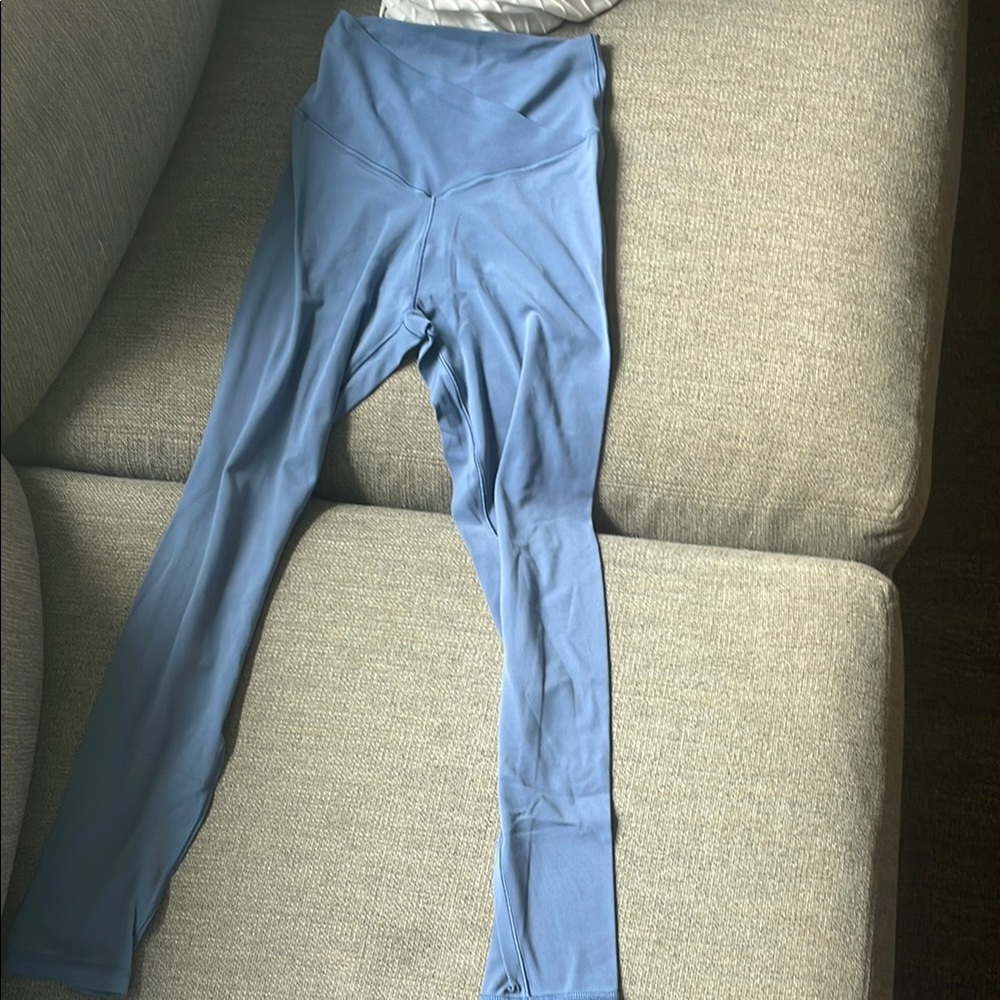 Blue Aerie High-Waisted Leggings (size small)